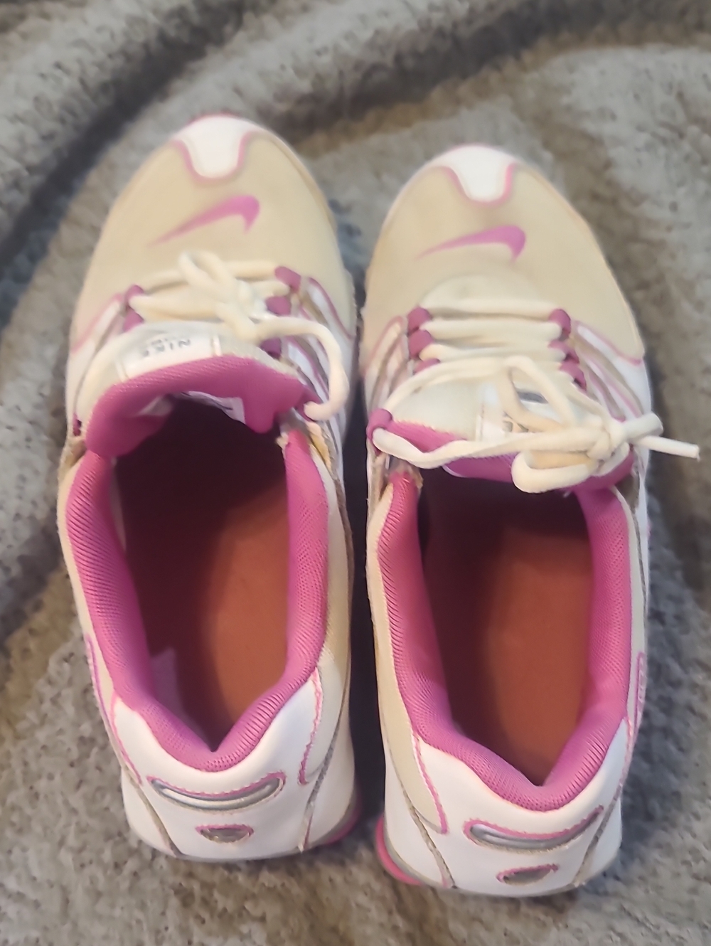 Nike Women’s Pink and White Athletic Sneakers
